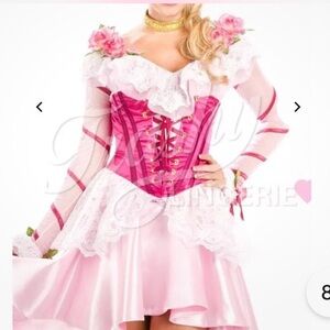 Pink Floral Women's Costume